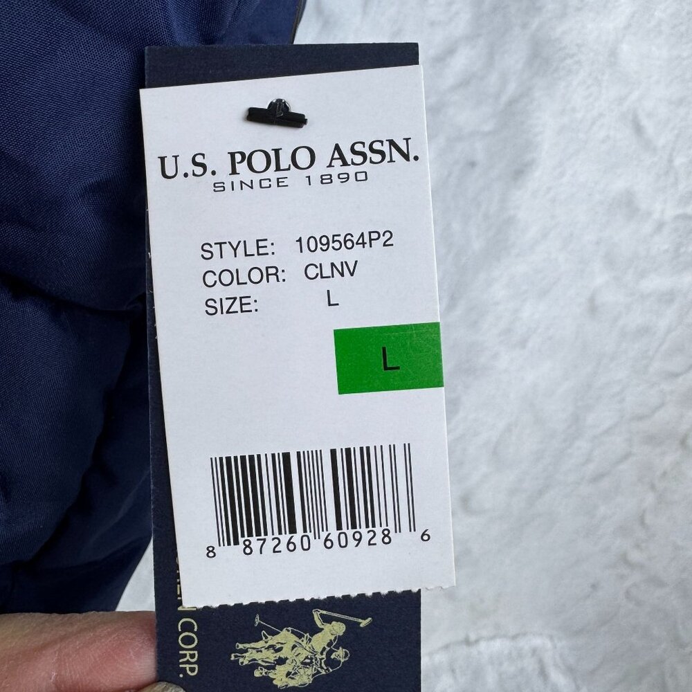 U.S. Polo Assn. Mens Puffer Vest Lightweight Warm Polyester Outerwear NWT Navy - Picture 3 of 7